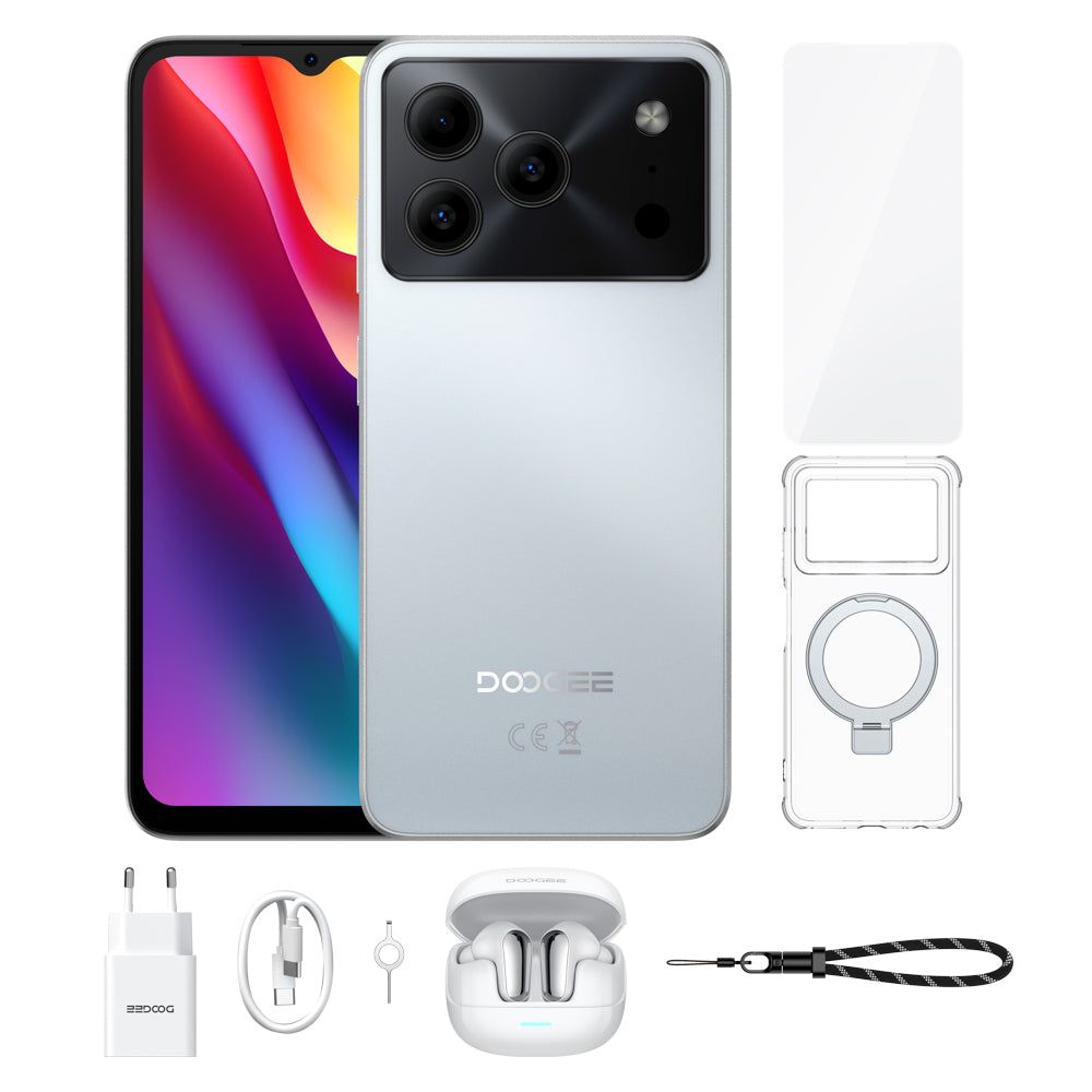 DOOGEE Note56 Pro ホワイト 本体　Android16 DOOGEE Note56 - 8.45mm Slim Android 16 Smartphone | 6150mAh, 90Hz